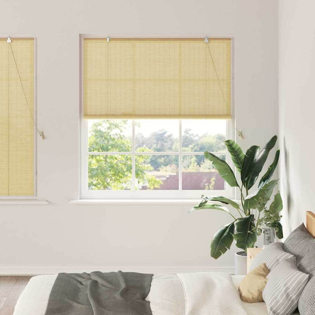 vidaXL Rollo Natur 140 x 160 cm Bambus