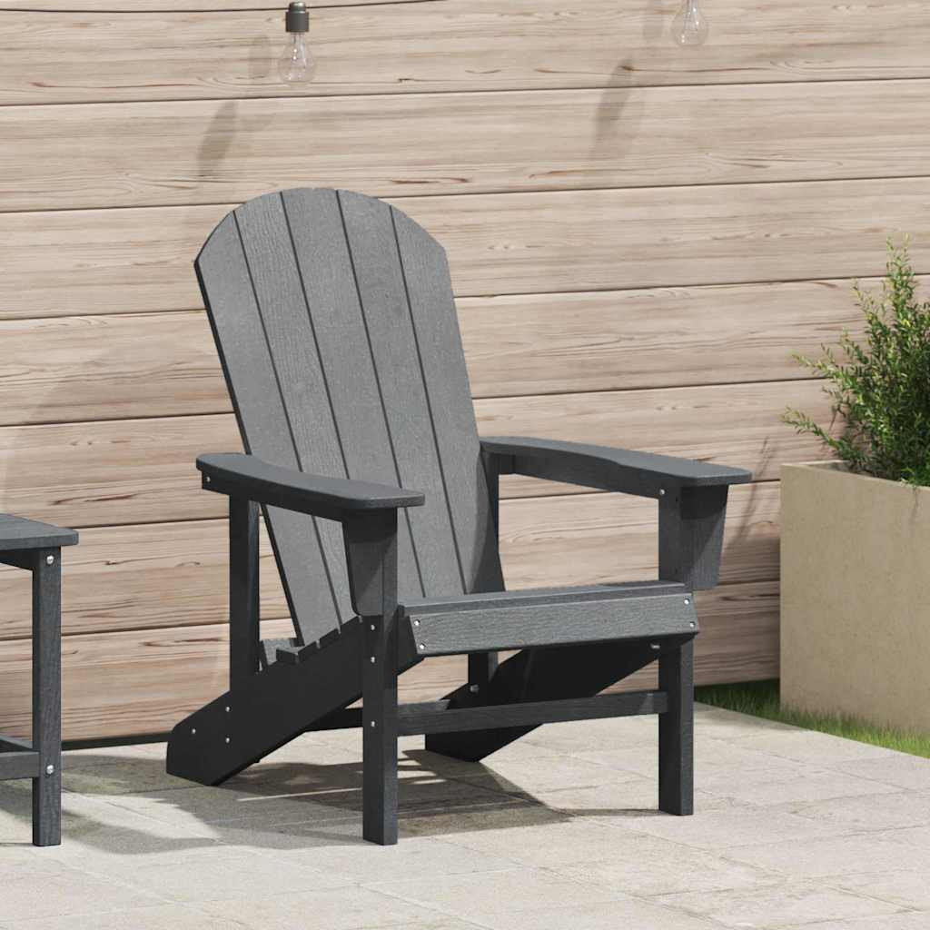 vidaXL Adirondack-Stuhl Hellgrau 82 x 74 x 92 cm HDPE