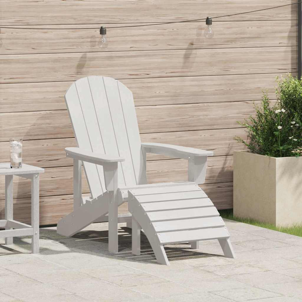 vidaXL Adirondack-Stuhl Weiß 82 x 74 x 92 cm HDPE