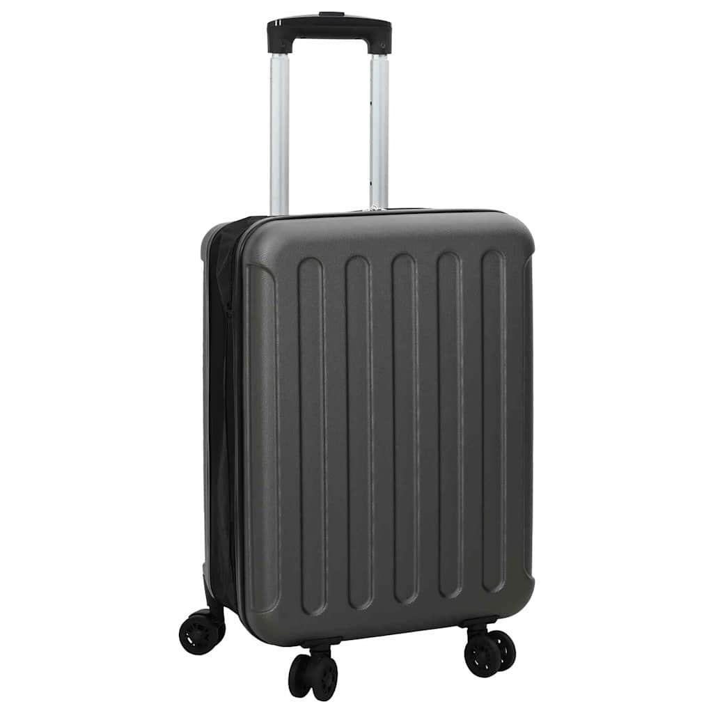 vidaXL Koffer mit Schloss Dunkelgrau 34 x 23 x 55,5 cm ABS Kunststoff