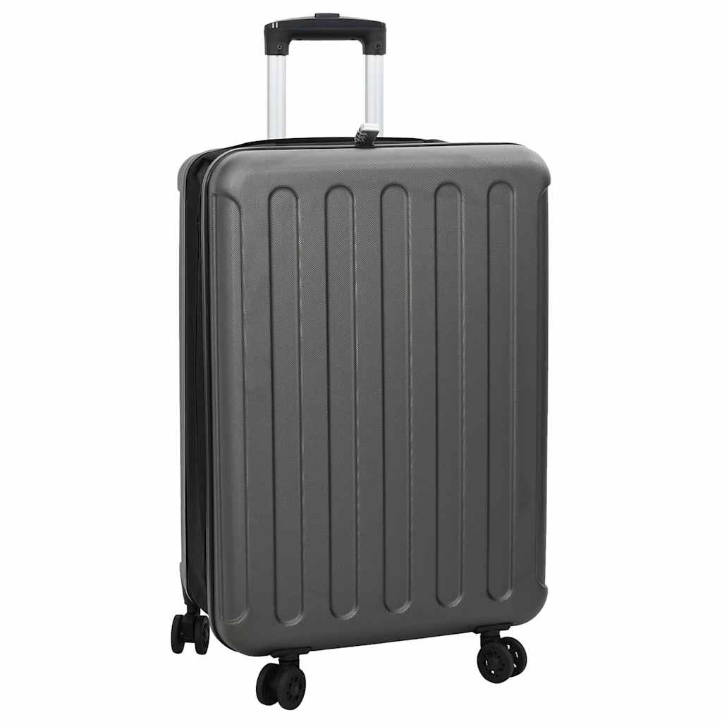 vidaXL Koffer mit Schloss Dunkelgrau 43 x 27 x 66 cm ABS Kunststoff