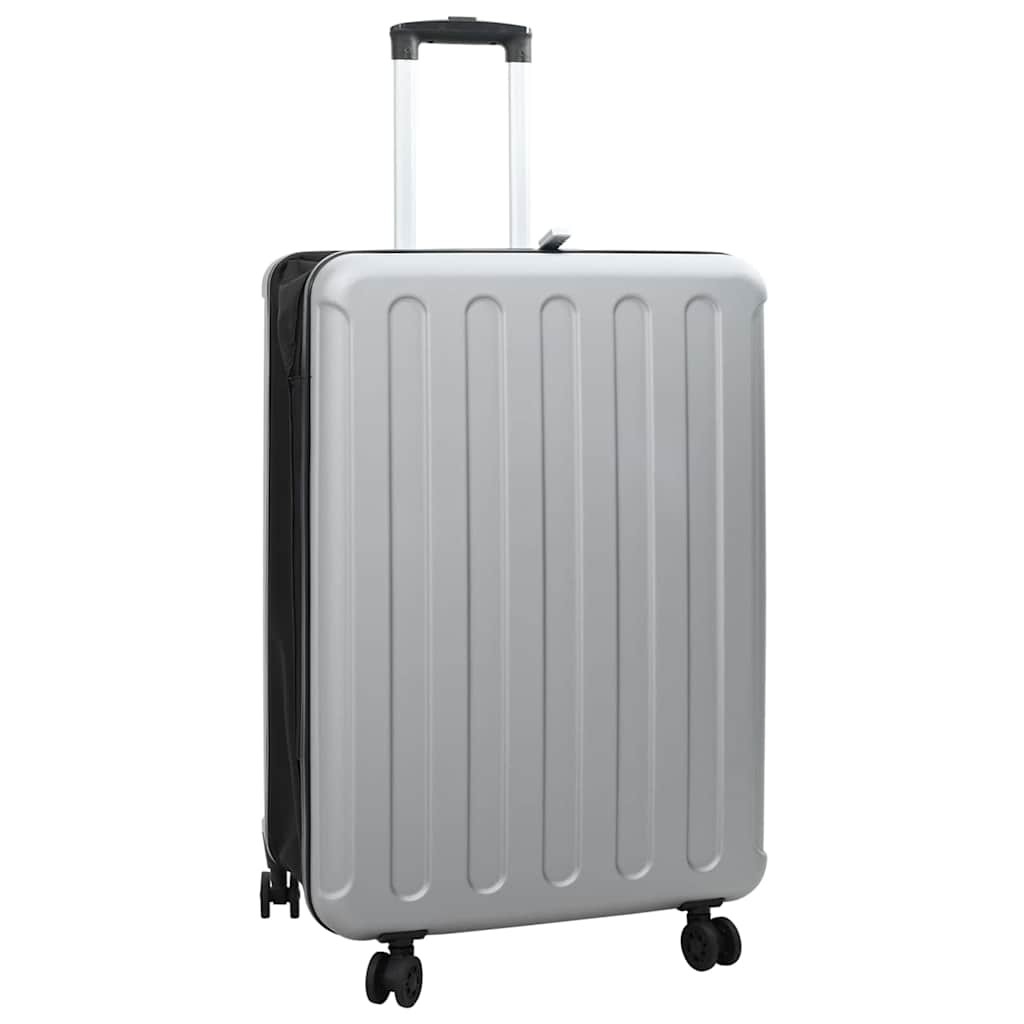 vidaXL Koffer mit Schloss Silber 50 x 30 x 76 cm ABS Kunststoff