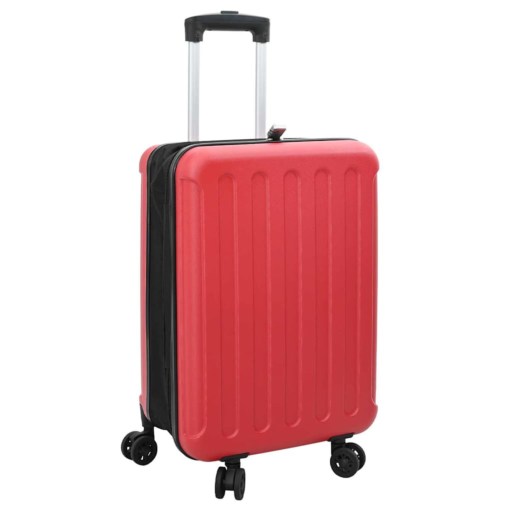 vidaXL Koffer mit Schloss Rot 34 x 23 x 55,5 cm ABS Kunststoff