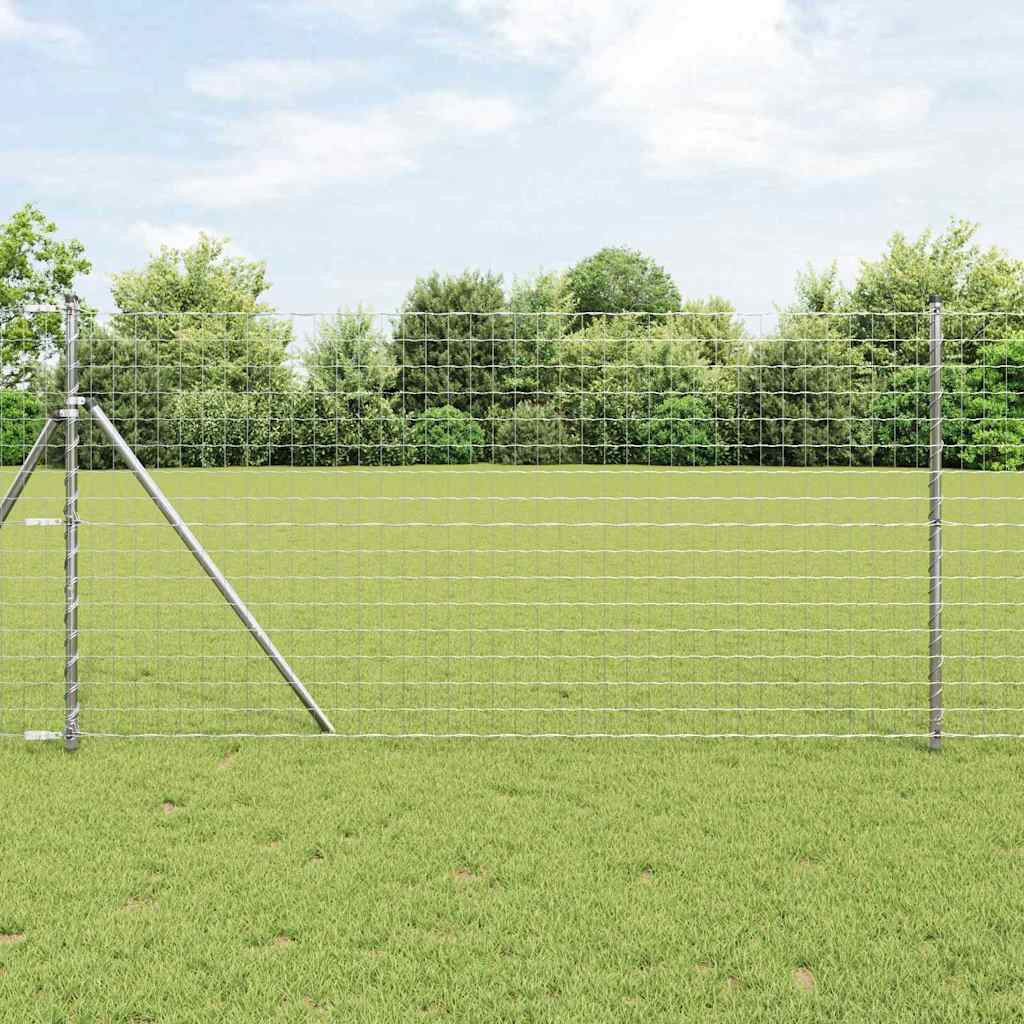vidaXL Eurozaun 1,4 x 10 m PVC-beschichtetes Eisen