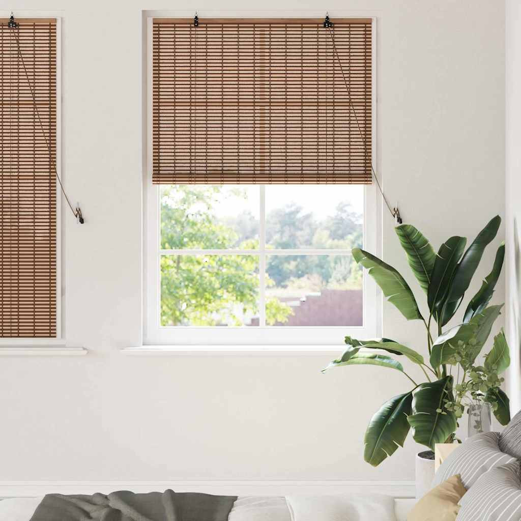 vidaXL Rollo Braun 110 x 160 cm Bambus
