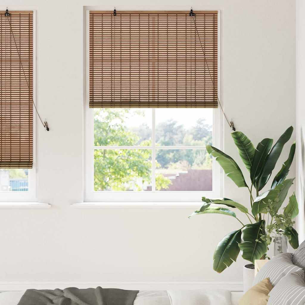 vidaXL Rollo Braun 110 x 220 cm Bambus