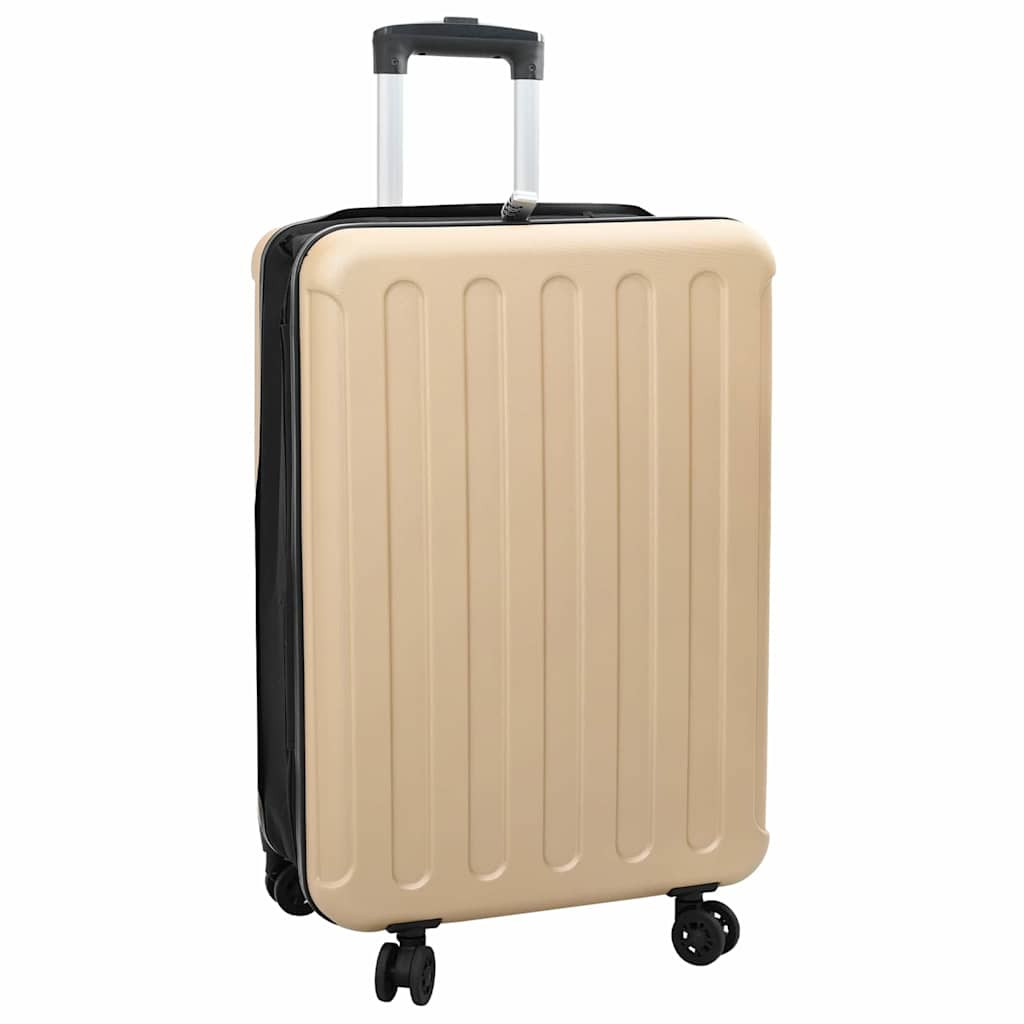 vidaXL Koffer mit Schloss Champagner 43 x 27 x 66 cm ABS Kunststoff