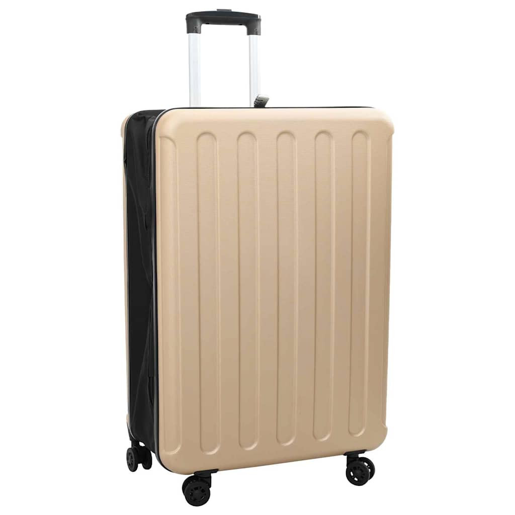 vidaXL Koffer mit Schloss Champagner 50 x 30 x 76 cm ABS Kunststoff