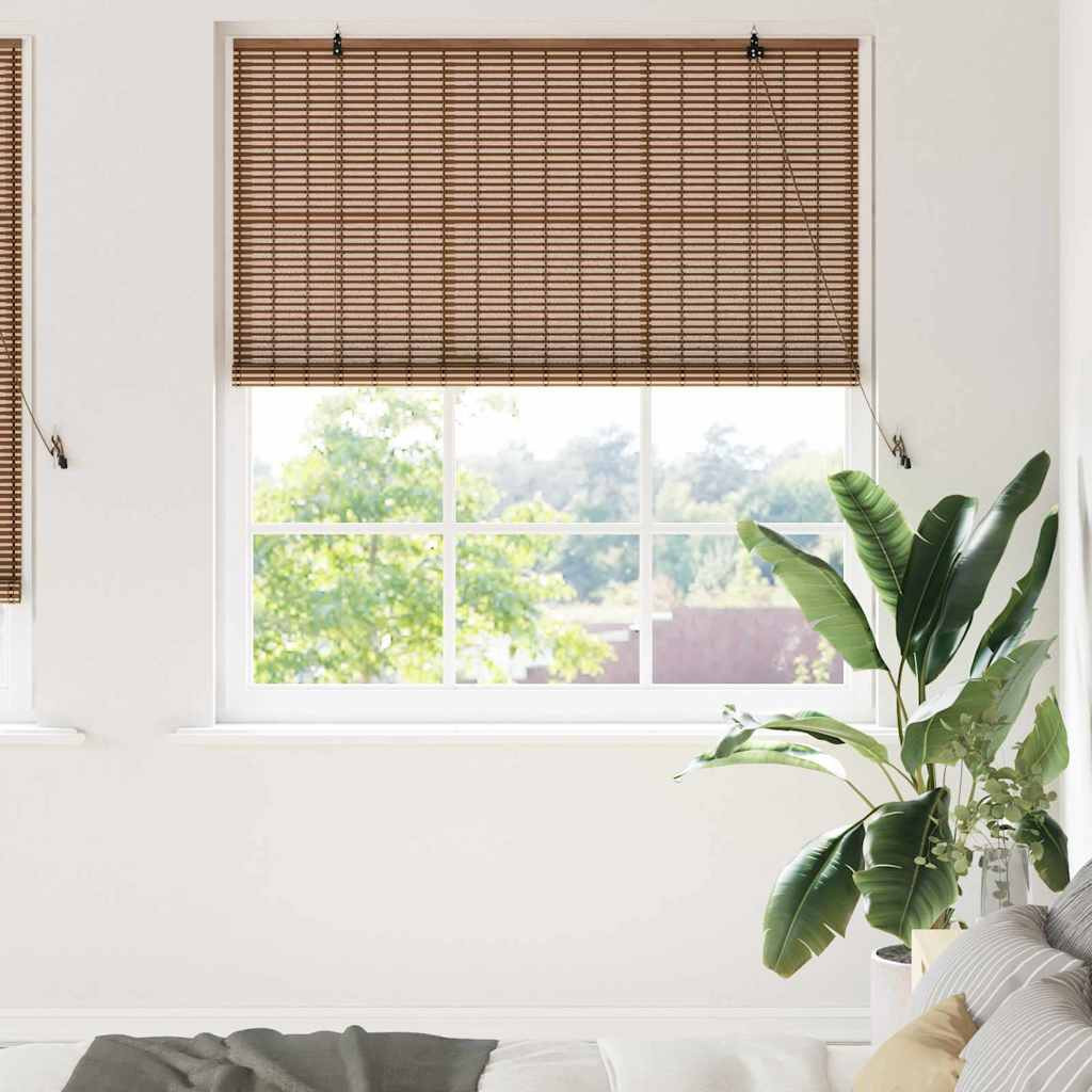 vidaXL Rollo Braun 150 x 220 cm Bambus