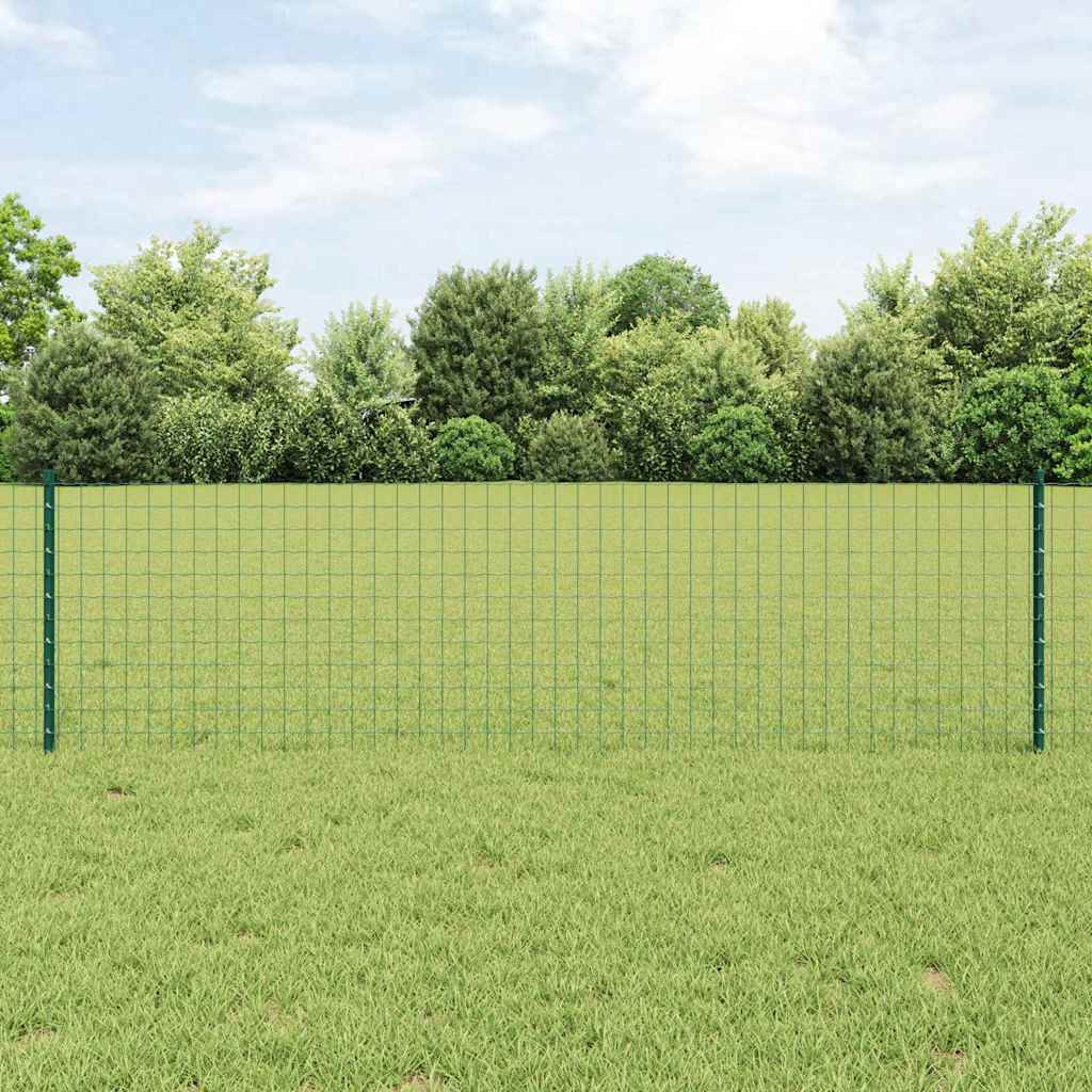 vidaXL Eingebetteter Zaunpfosten 11 stk. Grün 100 cm