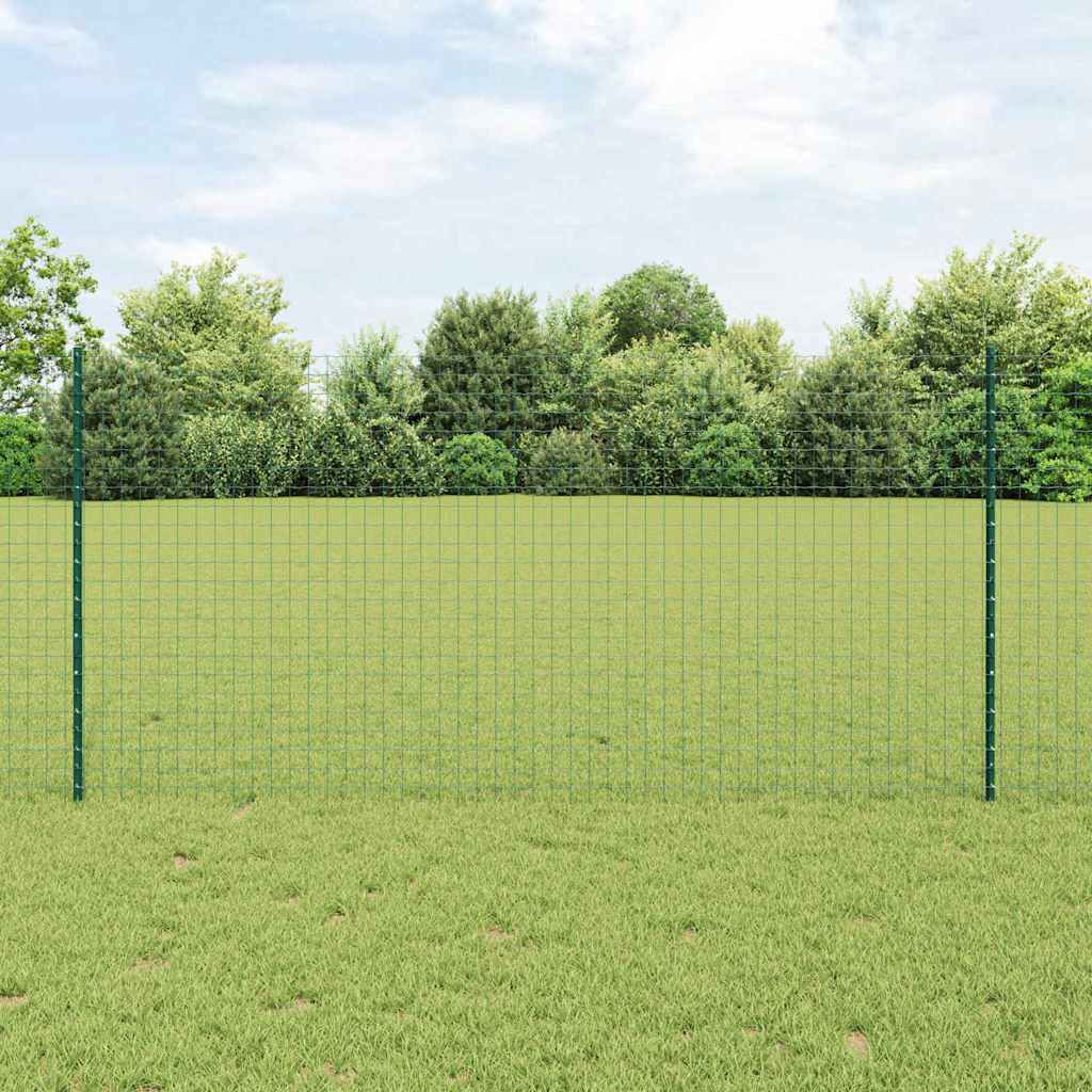 vidaXL Eingebetteter Zaunpfosten 11 stk. Grün 160 cm