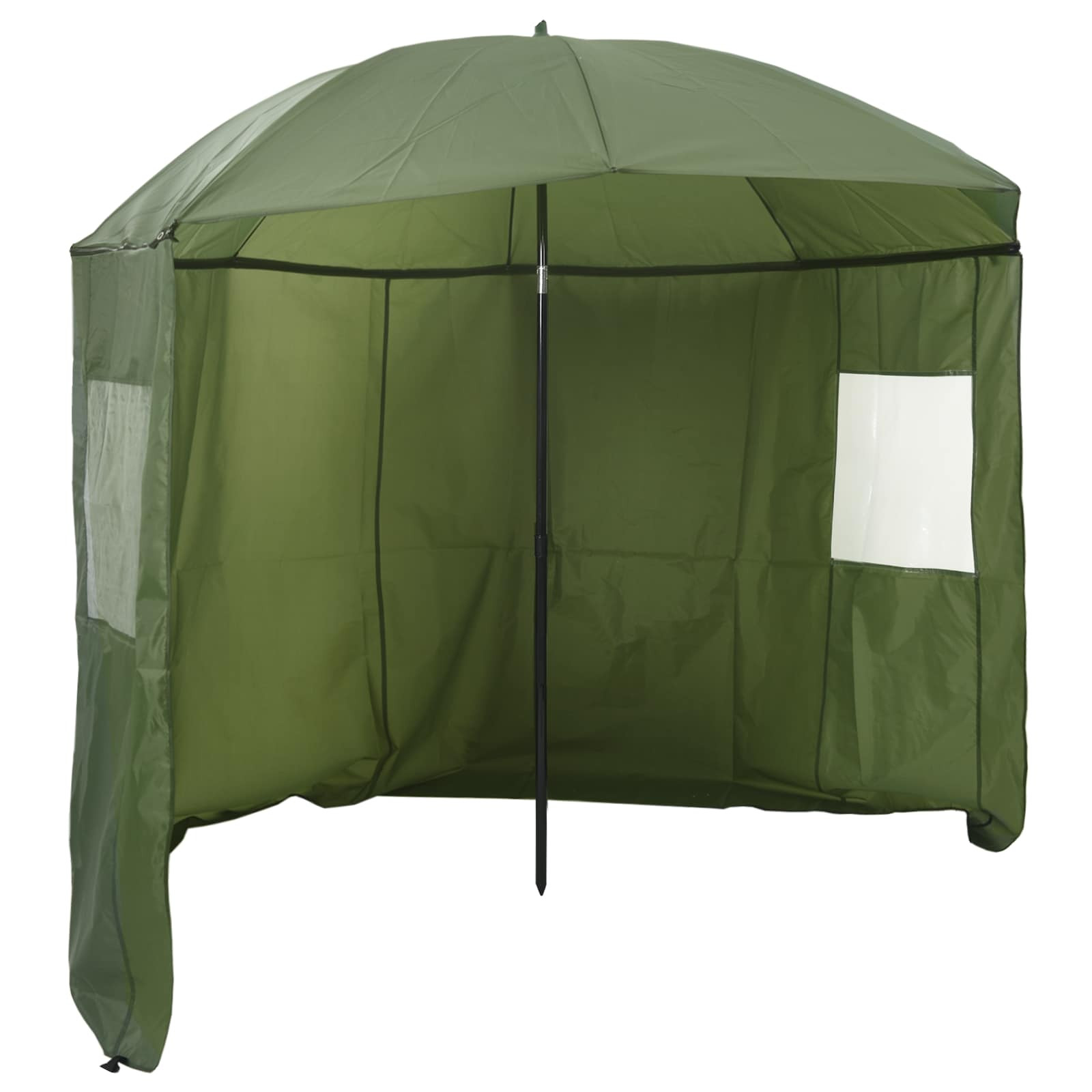 vidaXL Angel-Regenschirm Gelb-Armee 300 x 240 cm Oxford-Polyester