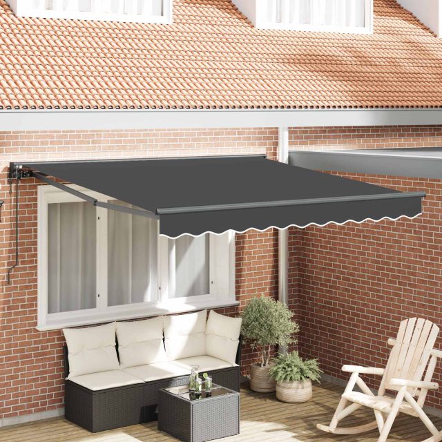 vidaXL Markisenrahmen Anthrazit 300 x 250 cm