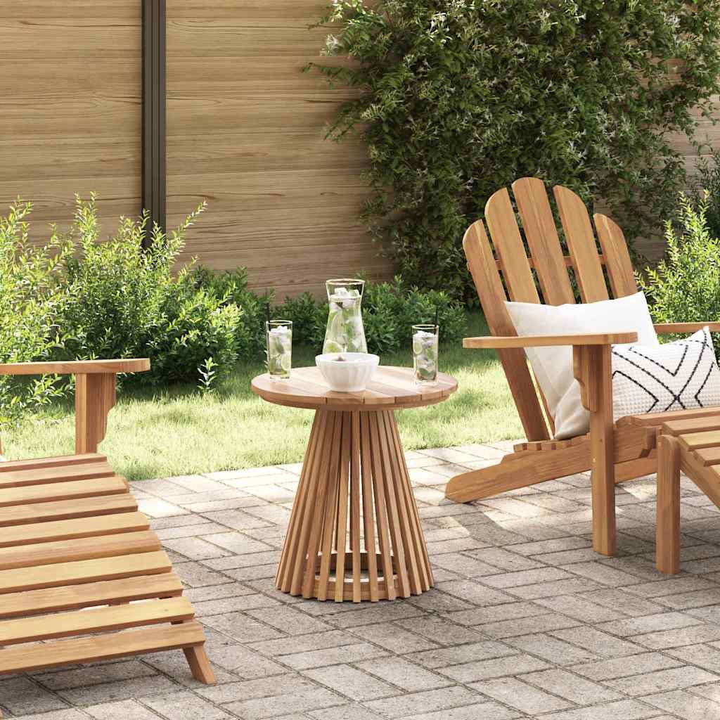 vidaXL Beistelltisch Braun 50 x 50 x 49,5 cm Massivholz Teak