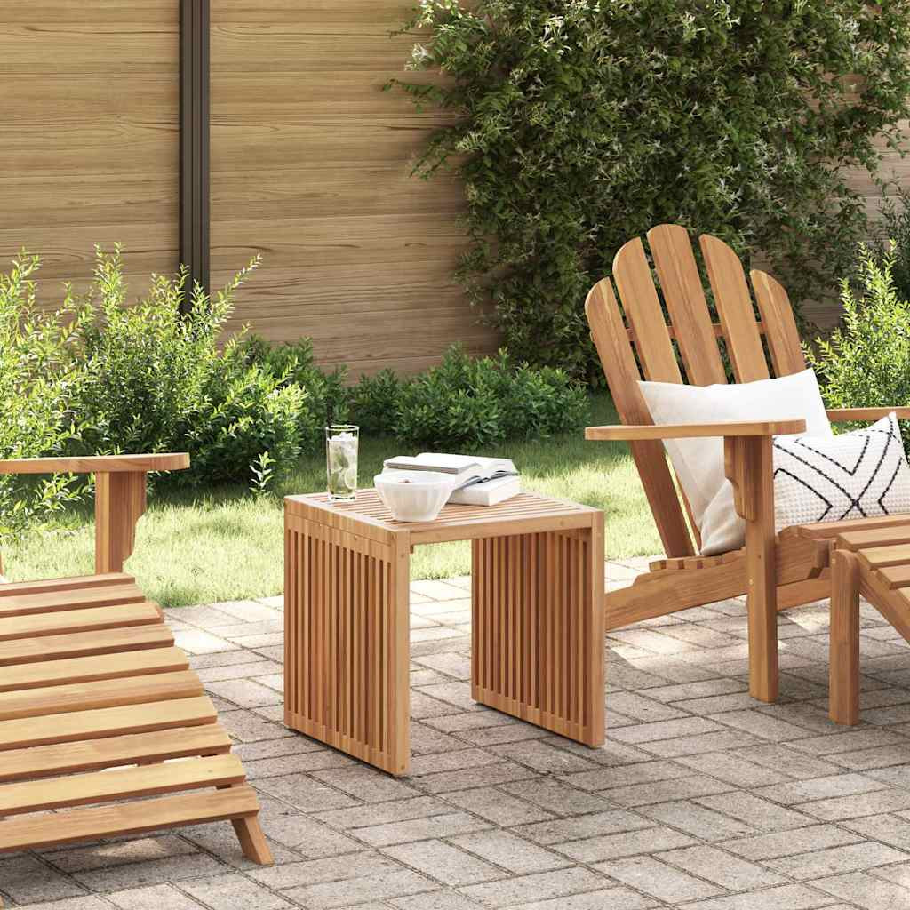 vidaXL Garten-Beistelltisch Braun 45 x 45,5 x 45,5 cm Massivholz Teak