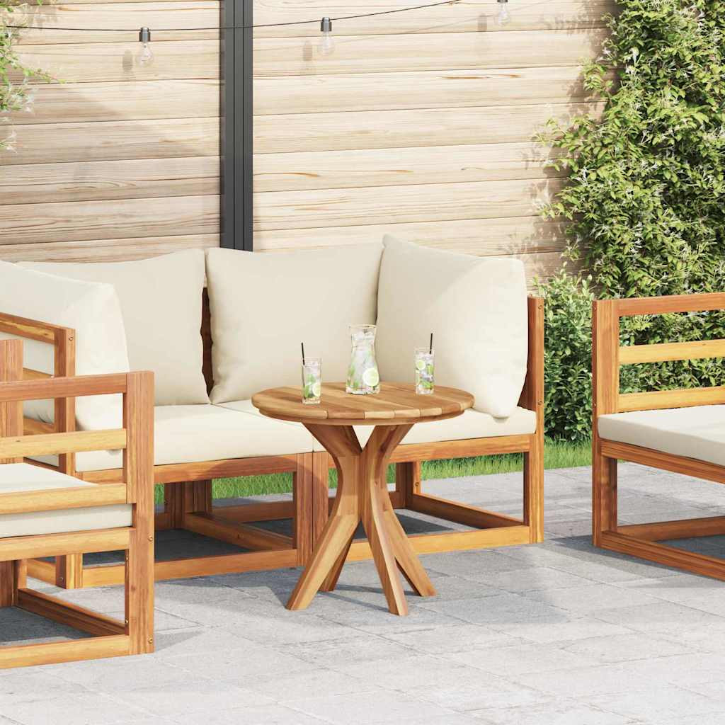 vidaXL Beistelltisch Braun 55 x 55 x 51 cm Massivholz Teak