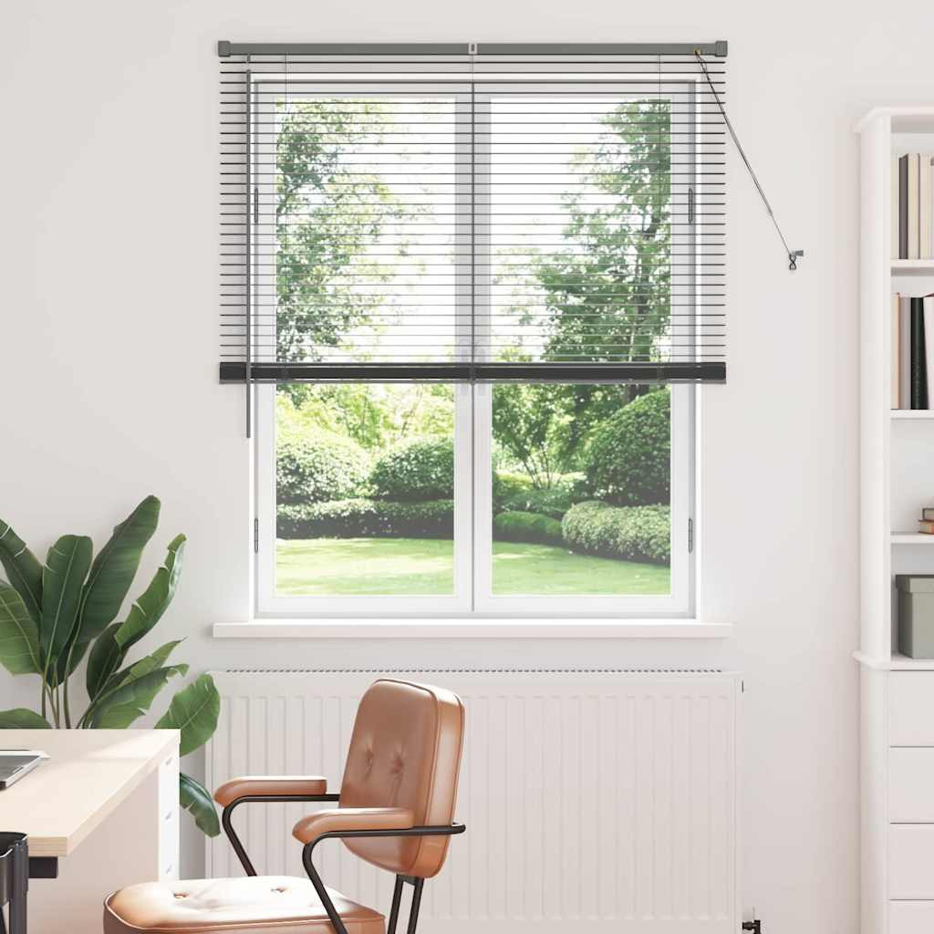 vidaXL Balkenjalousien Dunkelgrau 175 x 120 cm Aluminium