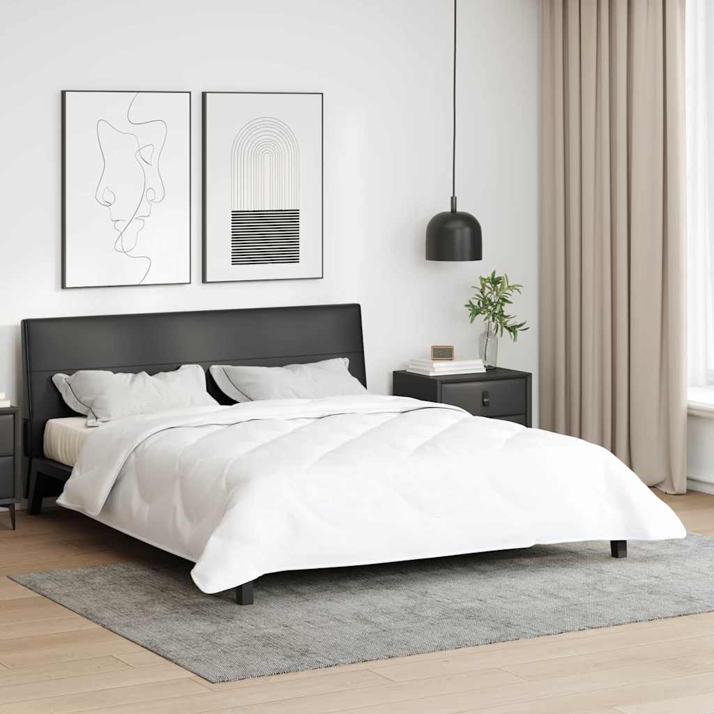 vidaXL Bettdecke Weiß 240 x 220 x 4 cm Polyester