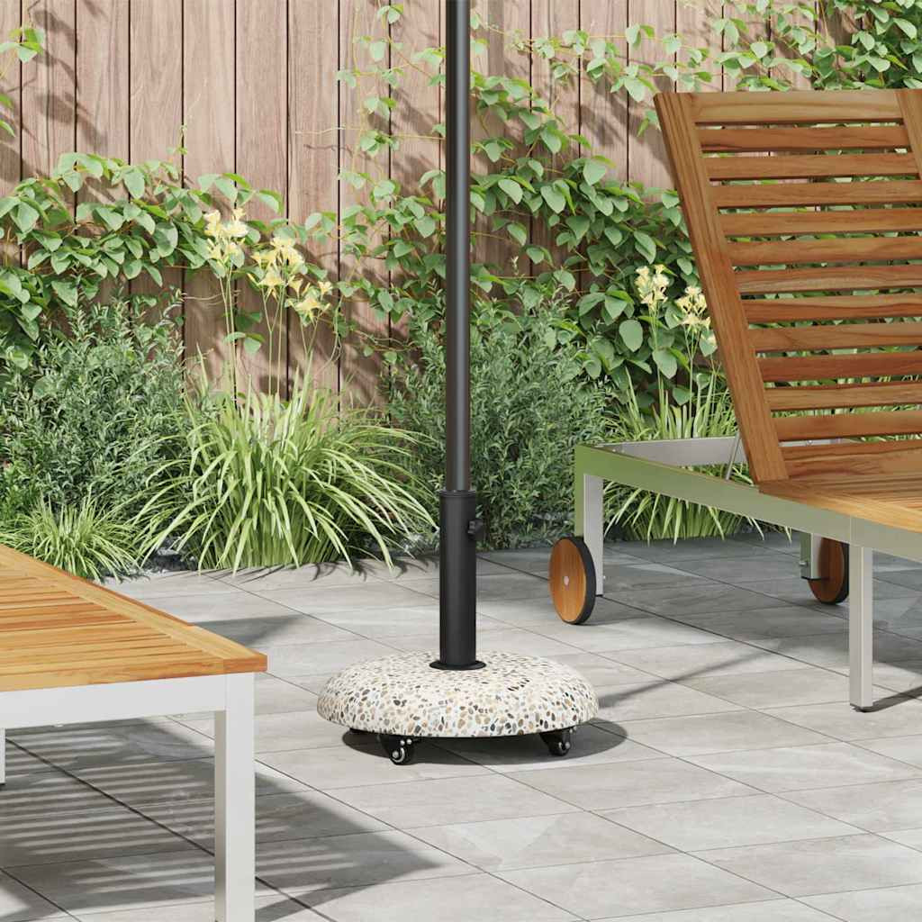 vidaXL Sonnenschirmständer 21kg Mehrfarbig Beton Rund