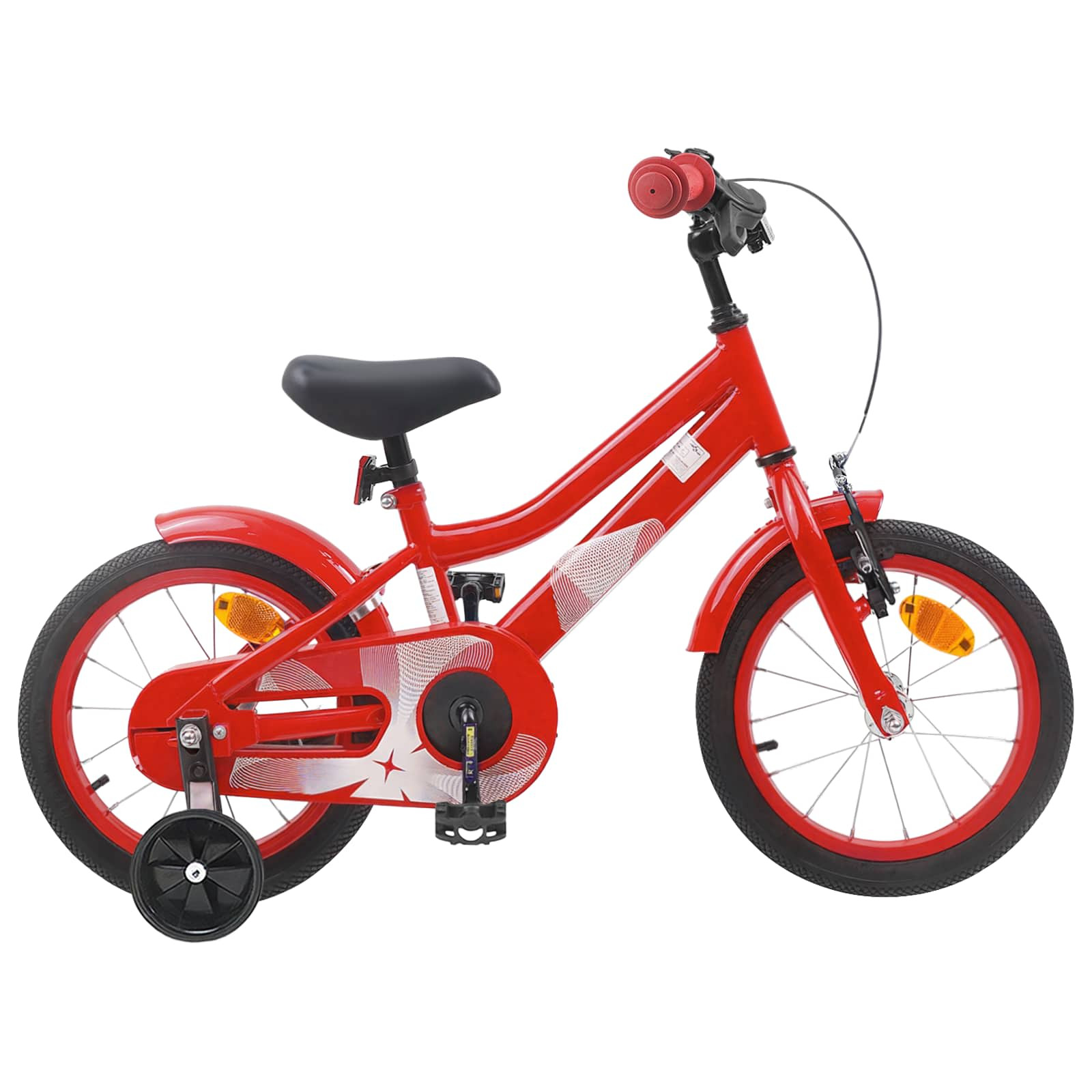 vidaXL Kinderfahrrad 14 Zoll für 3-5 Jahre alt Rot
