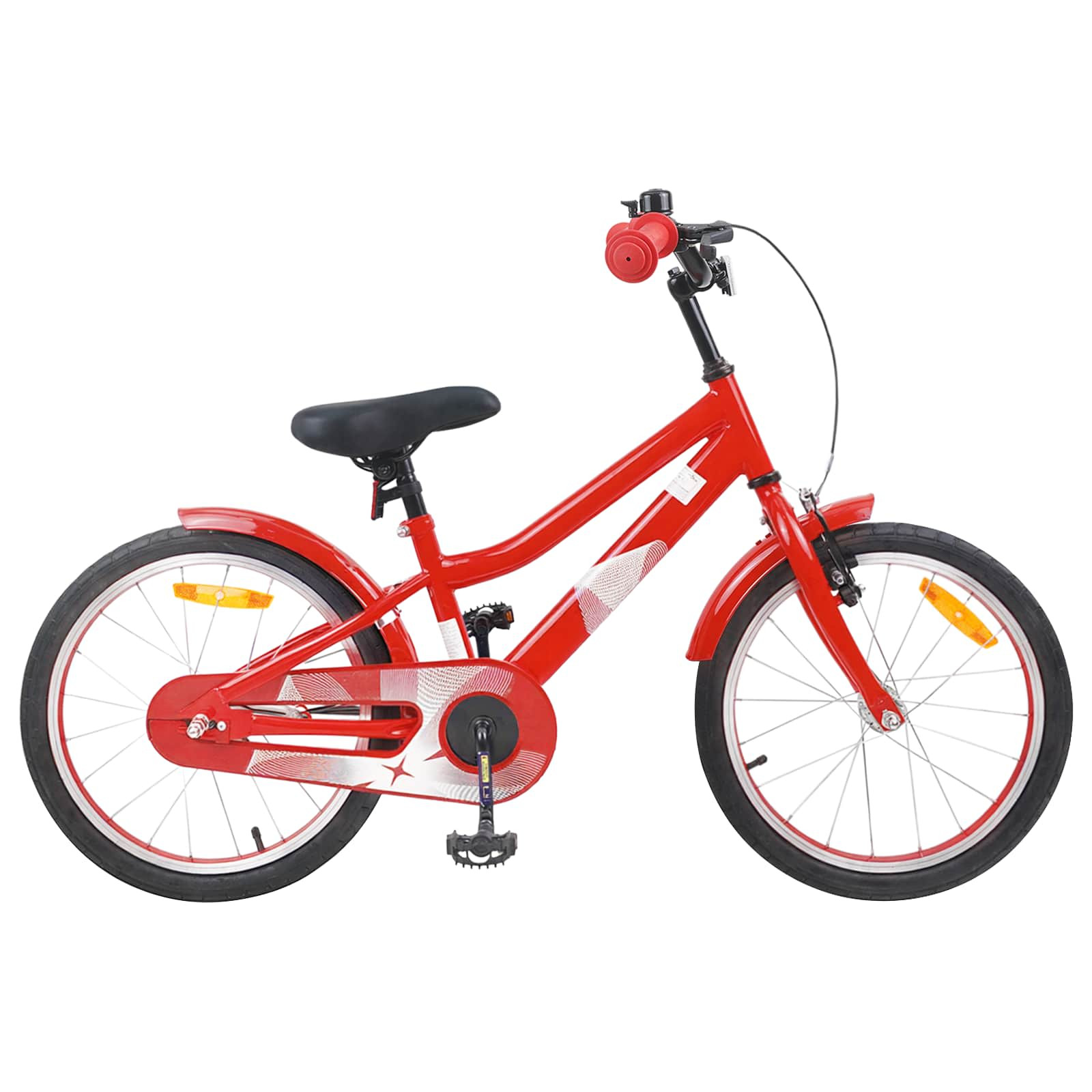 vidaXL Kinderfahrrad 18 Zoll für 5-7 Jahre alt Rot