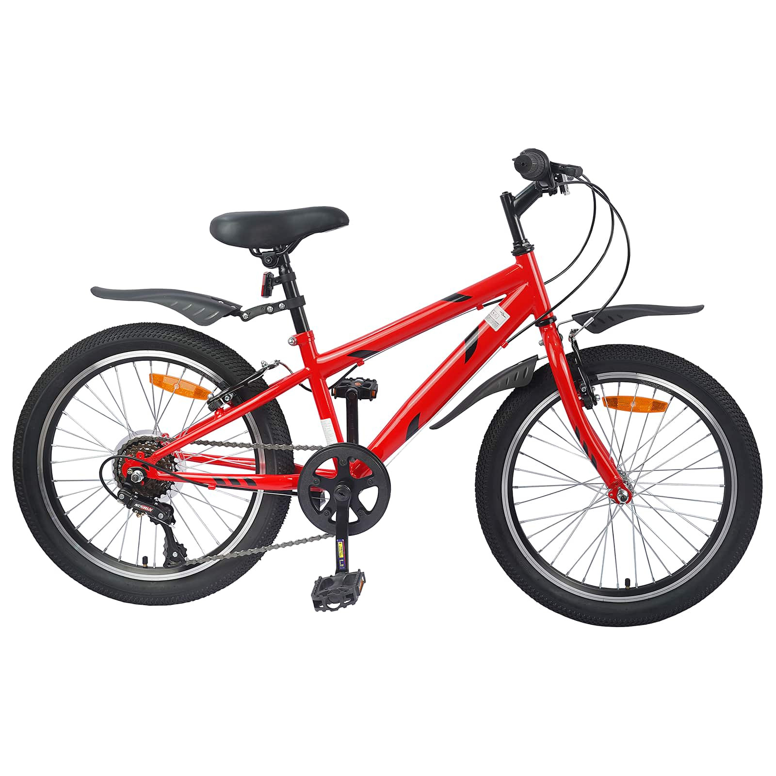 vidaXL Kinderfahrrad 20 Zoll 6-Speed für 6-11 Jahre alt Rot