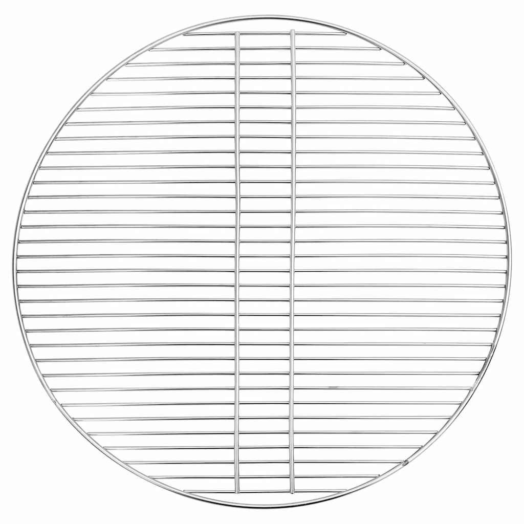 vidaXL Grillrost Silber 60 x 60 cm Edelstahl