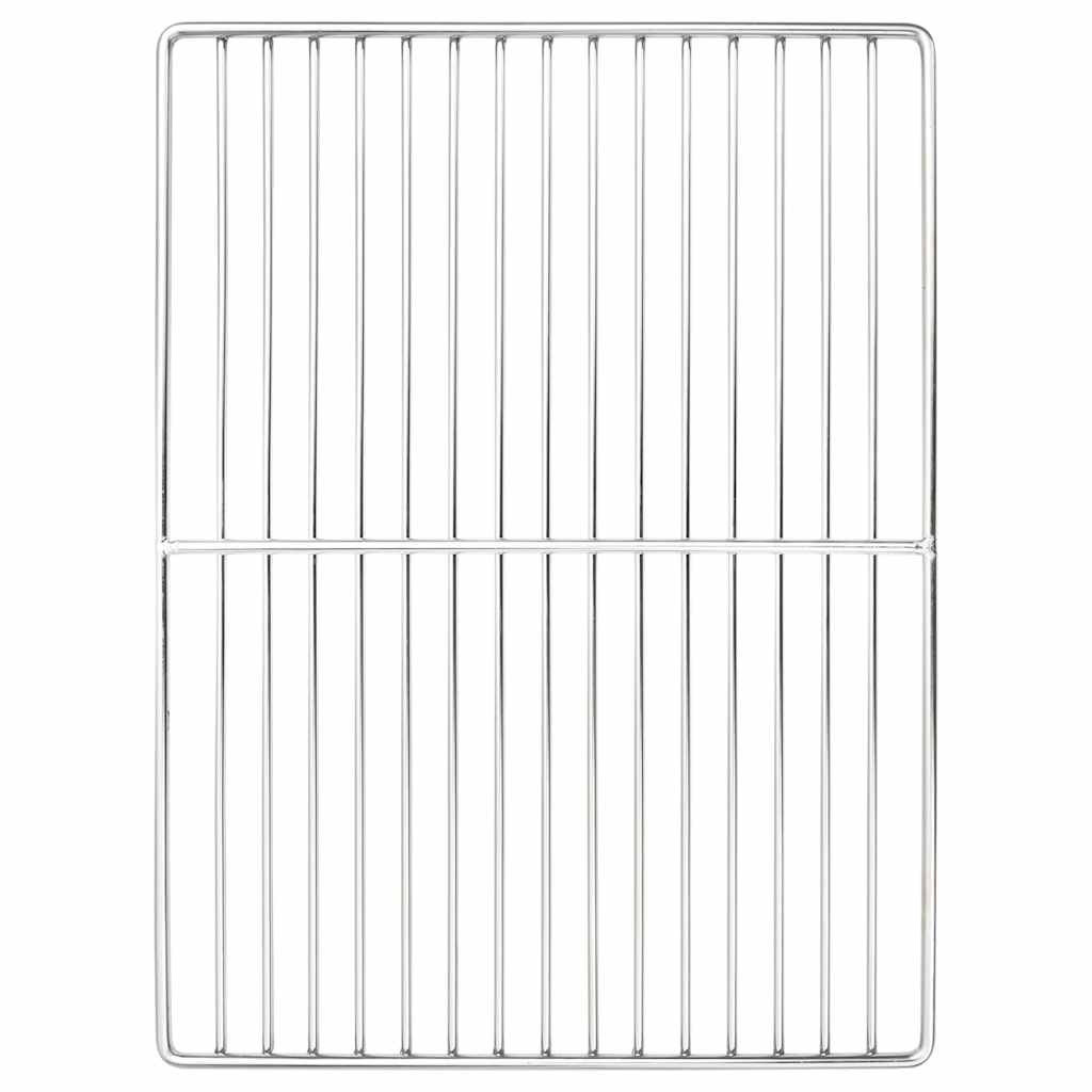 vidaXL Grillrost Silber 40 x 30 cm Edelstahl