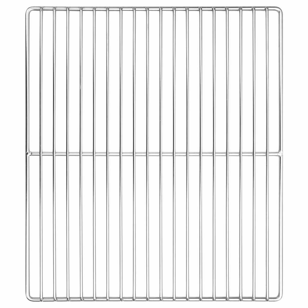 vidaXL Grillrost Silber 40 x 35 cm Edelstahl