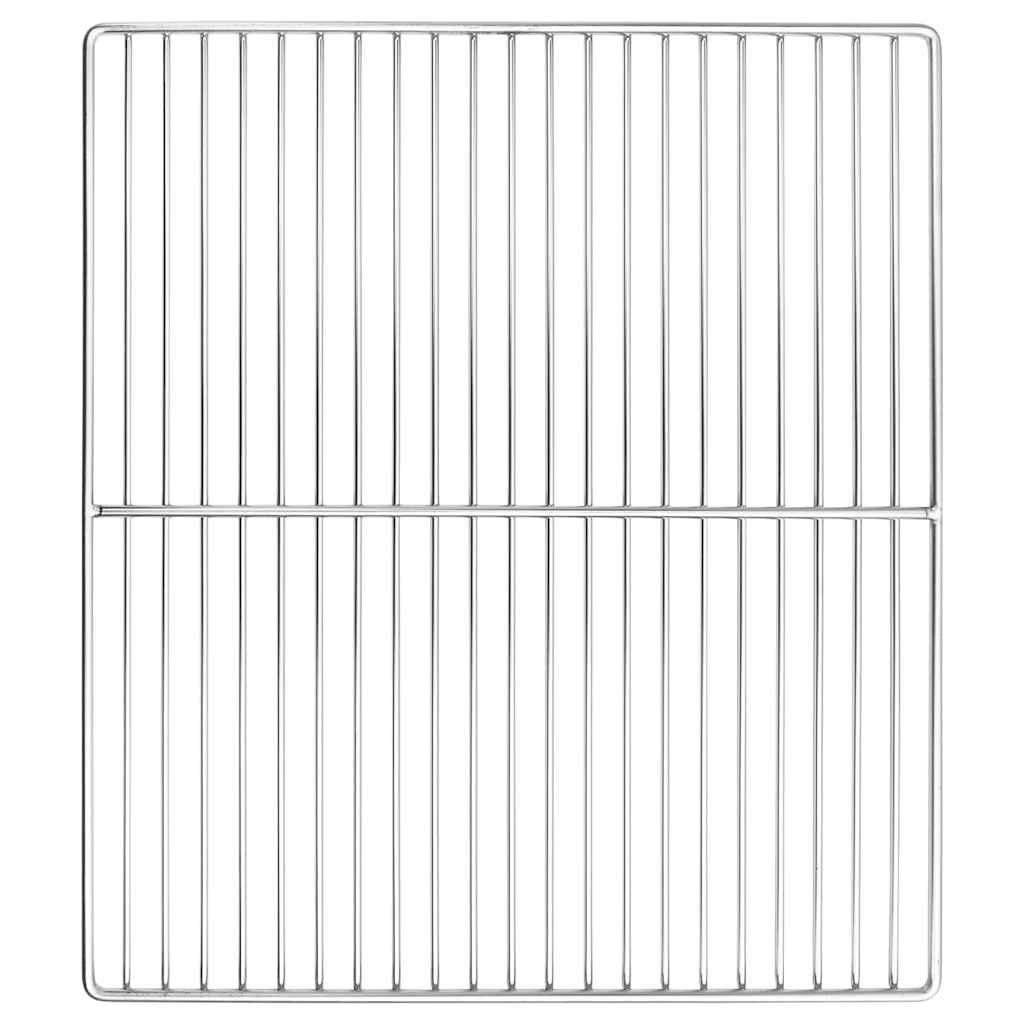 vidaXL Grillrost Silber 45 x 40 cm Edelstahl