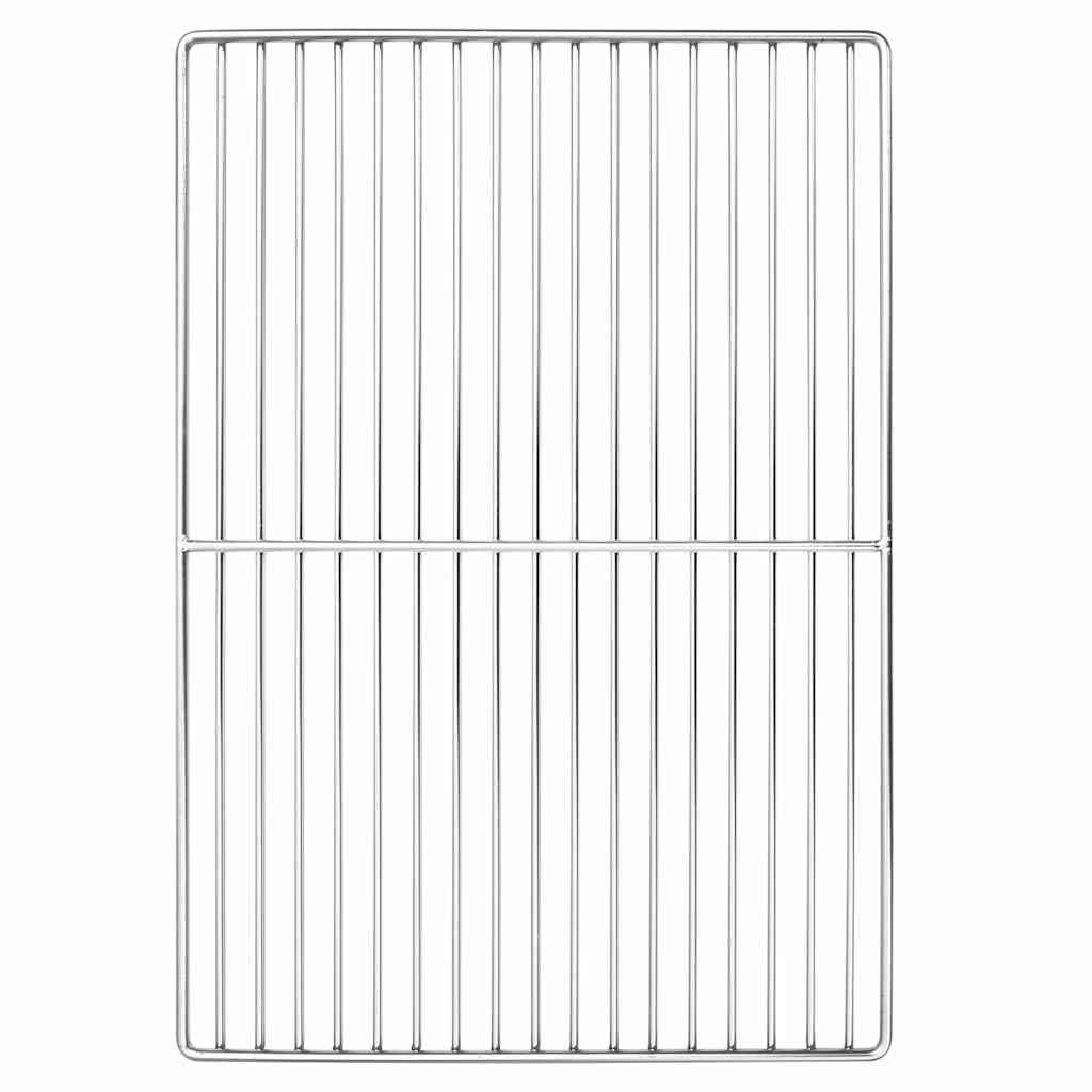 vidaXL Grillrost Silber 47 x 32,5 cm Edelstahl