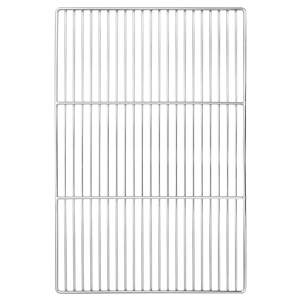 vidaXL Grillrost Silber 60 x 40 cm Edelstahl