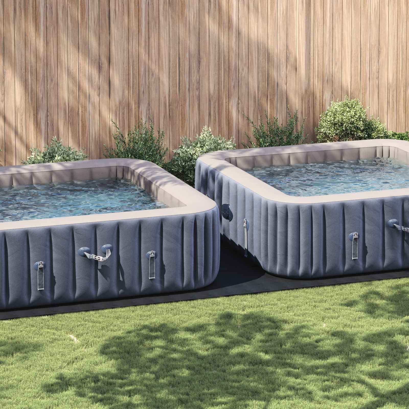 vidaXL Bodenfolie für Pools Schwarz 820 x 420 x 0,1 cm Vliesstoff