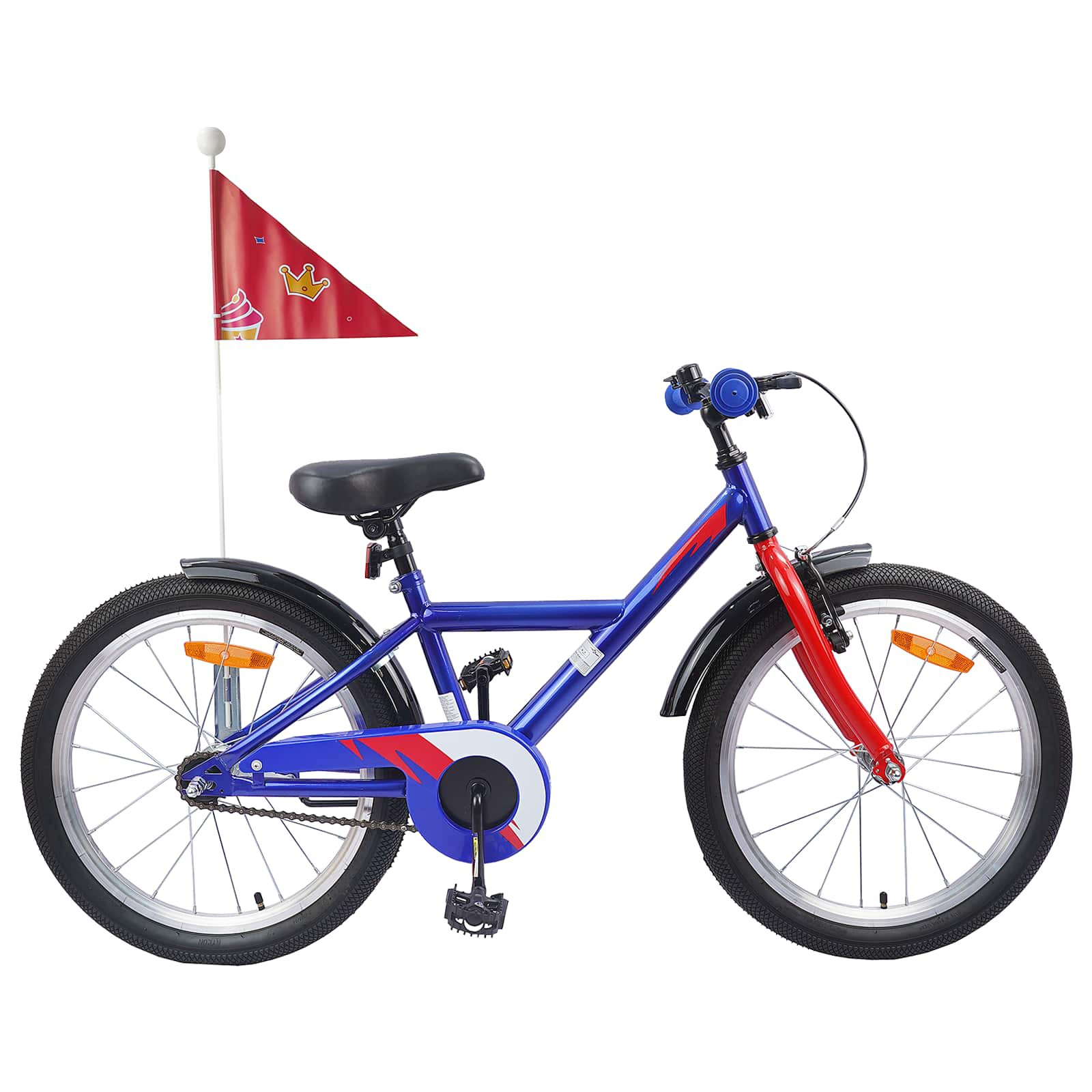 vidaXL Kinderfahrrad 20 Zoll für 6-11 Jahre alt Dunkelblau