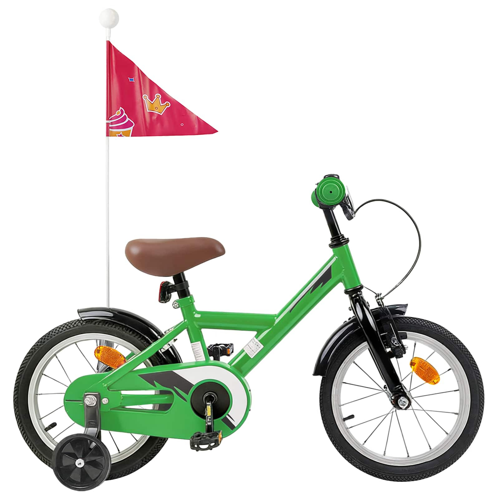 vidaXL Kinderfahrrad 12 Zoll für 2-4 Jahre alt Grün