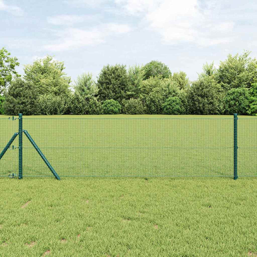 vidaXL Geschweißter Drahtzaun 5000 x 40 cm Grün