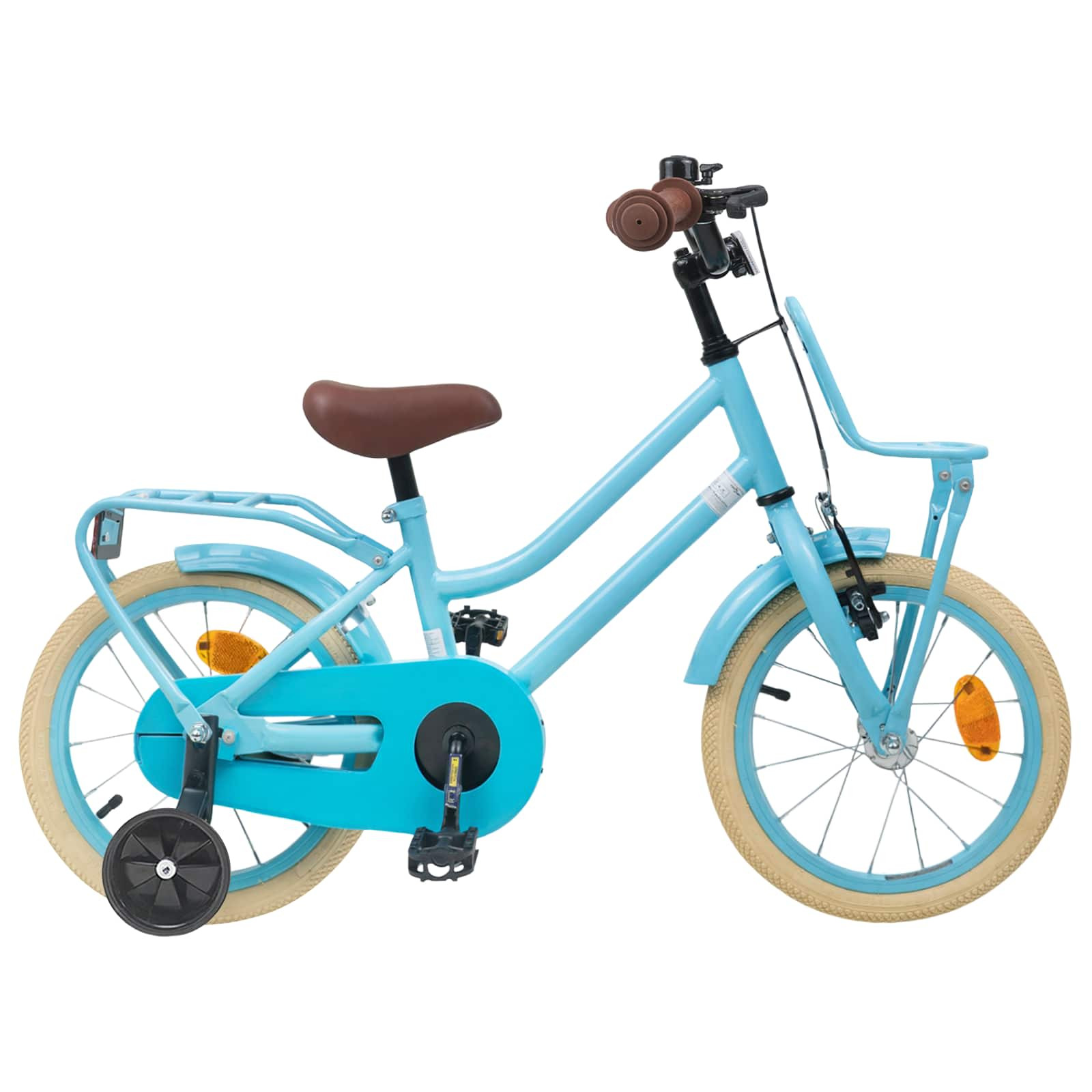 vidaXL Kinderfahrrad 16 Zoll für 4-6 Jahre alt Himmelblau
