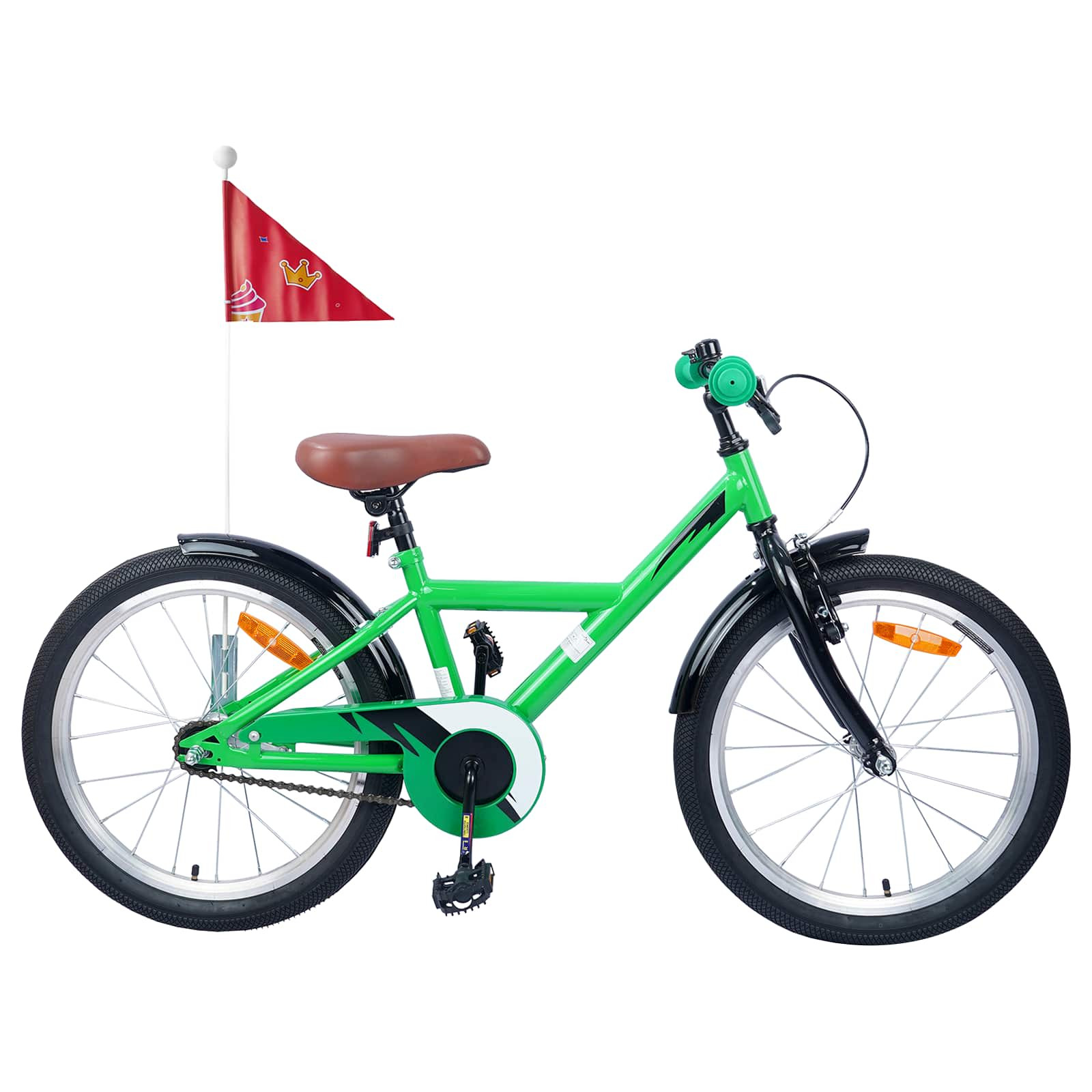 vidaXL Kinderfahrrad 20 Zoll für 6-11 Jahre alt Grün