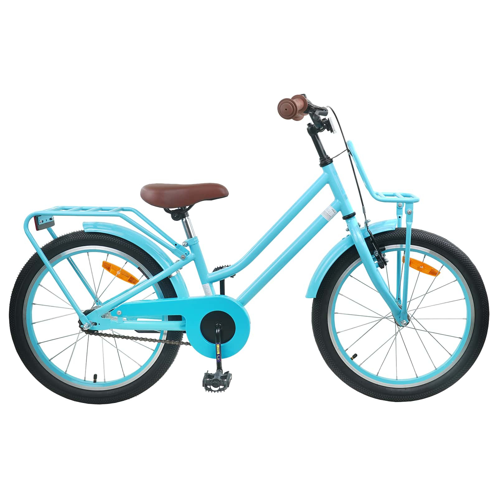 vidaXL Kinderfahrrad 18 Zoll für 5-7 Jahre alt Himmelblau