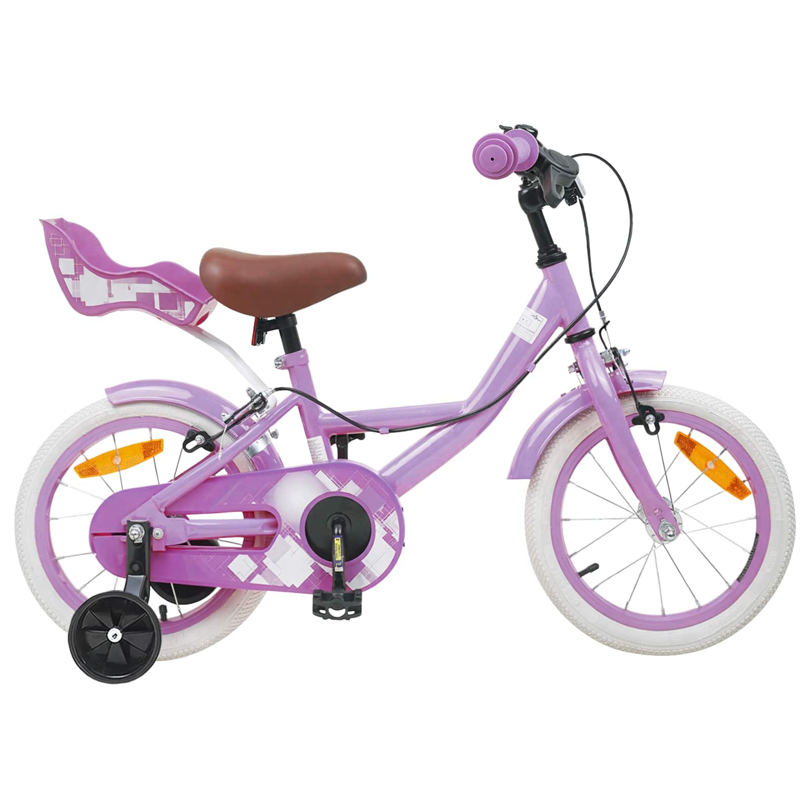 vidaXL Kinderfahrrad 12 Zoll für 2-4 Jahre alt Lila