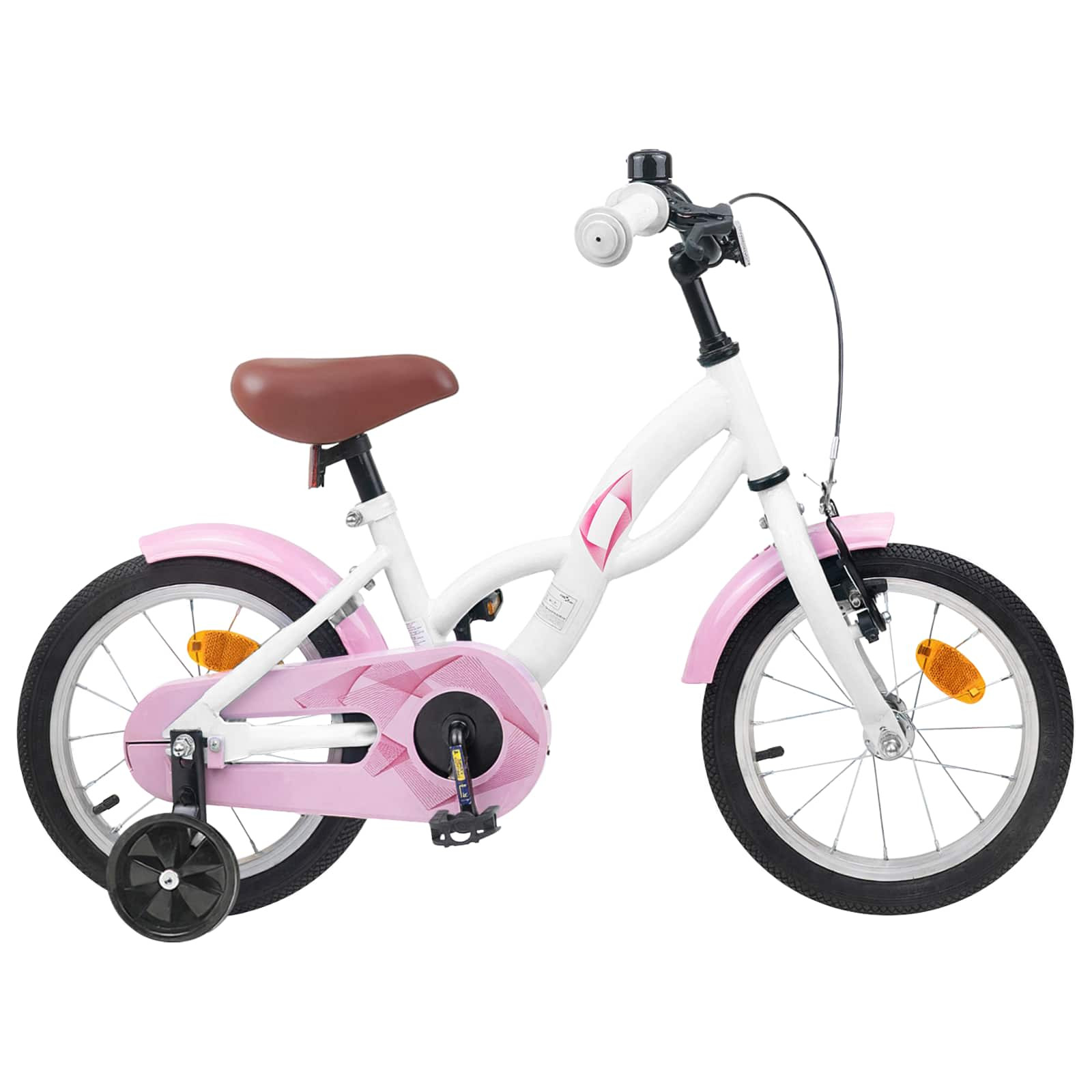 vidaXL Kinderfahrrad 12 Zoll für 2-4 Jahre alt Weiß