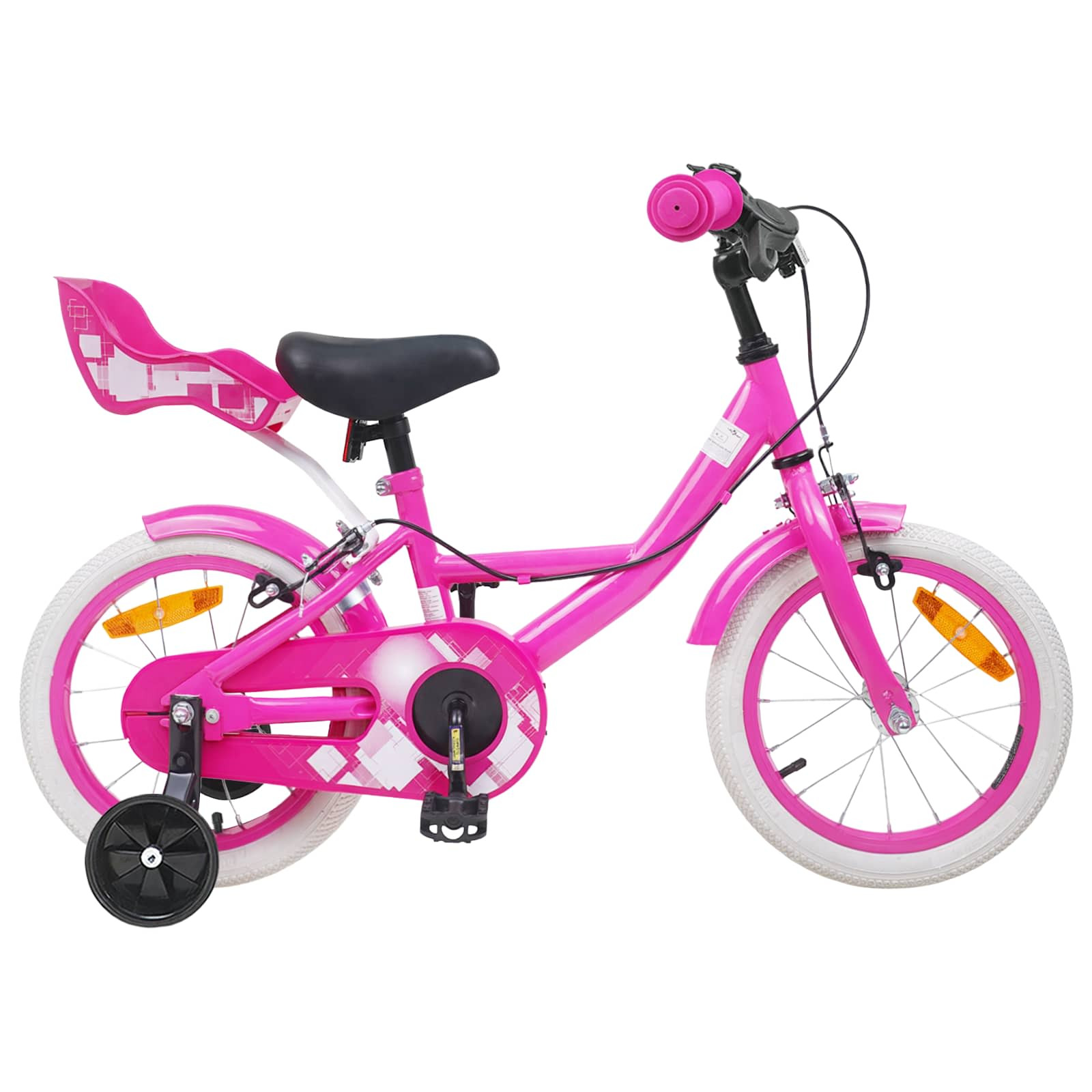 vidaXL Kinderfahrrad 12 Zoll für 2-4 Jahre alt Rosa