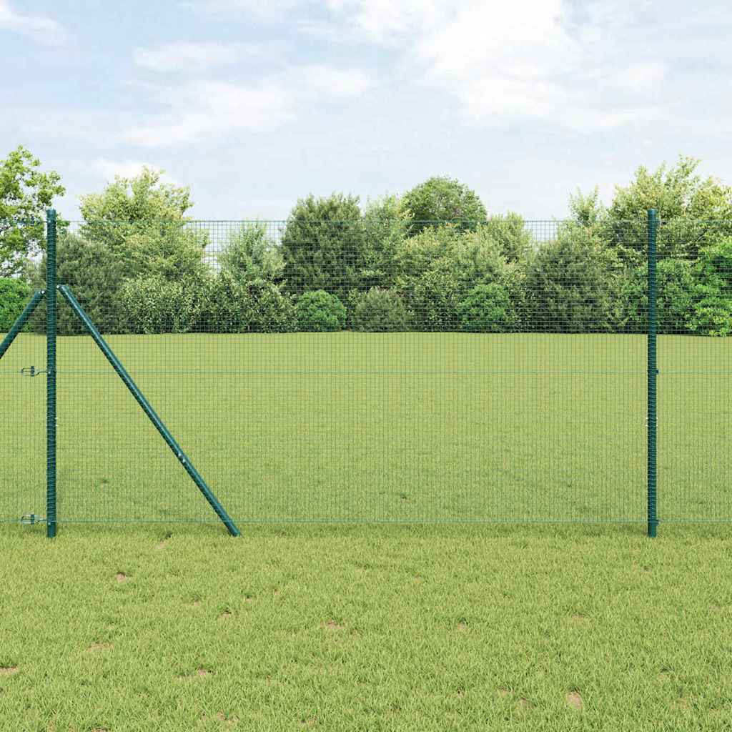 vidaXL Geschweißter Drahtzaun 5000 x 120 cm Grün
