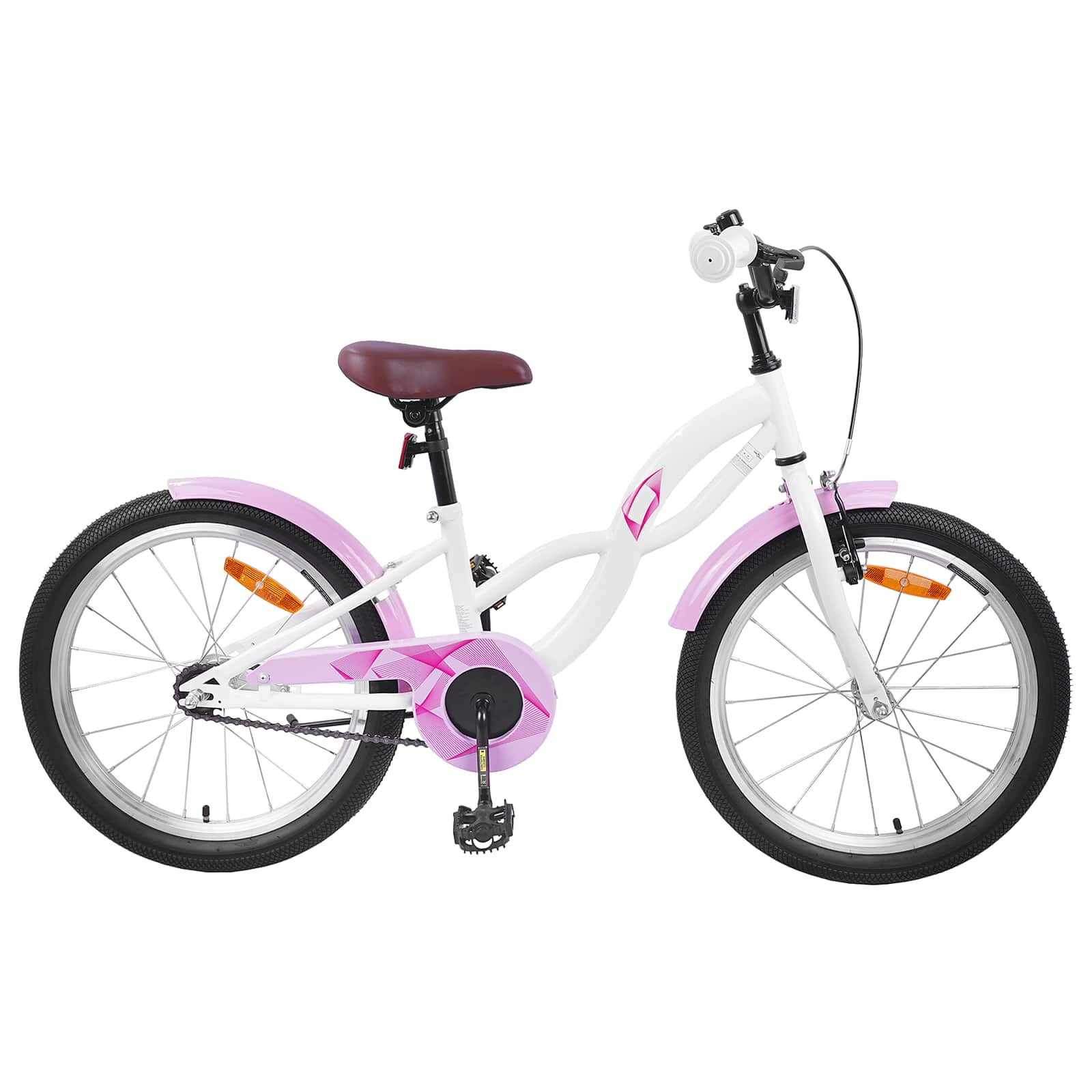 vidaXL Kinderfahrrad 20 Zoll für 6-11 Jahre alt Weiß