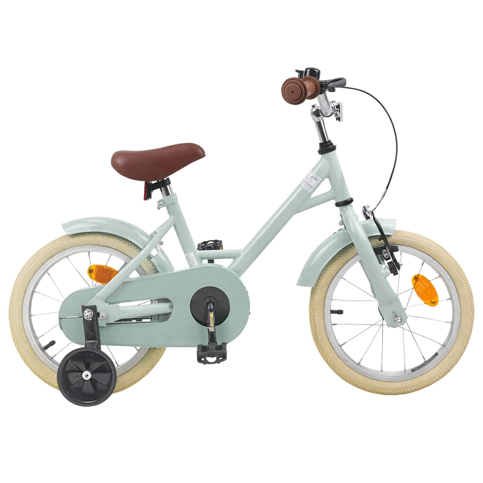 vidaXL Kinderfahrrad 16 Zoll für 4-6 Jahre alt Hellgrün