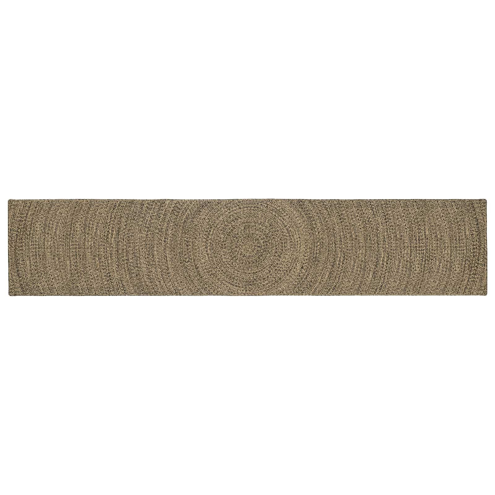 vidaXL Bereichsteppiche Natürlich und Schwarz 80 x 400 cm Jute