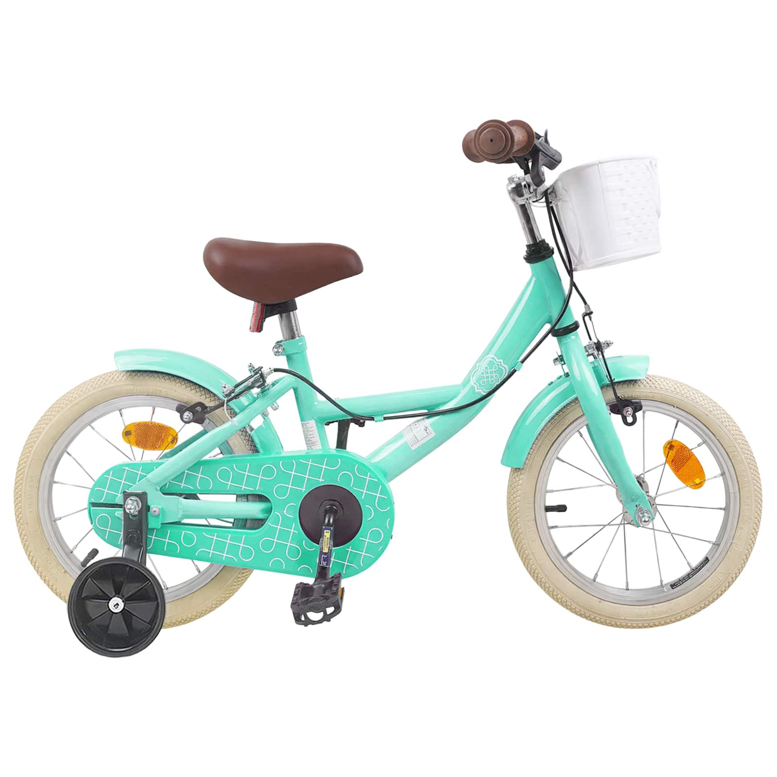 vidaXL Kinderfahrrad 14 Zoll für 3-5 Jahre alt Meergrün