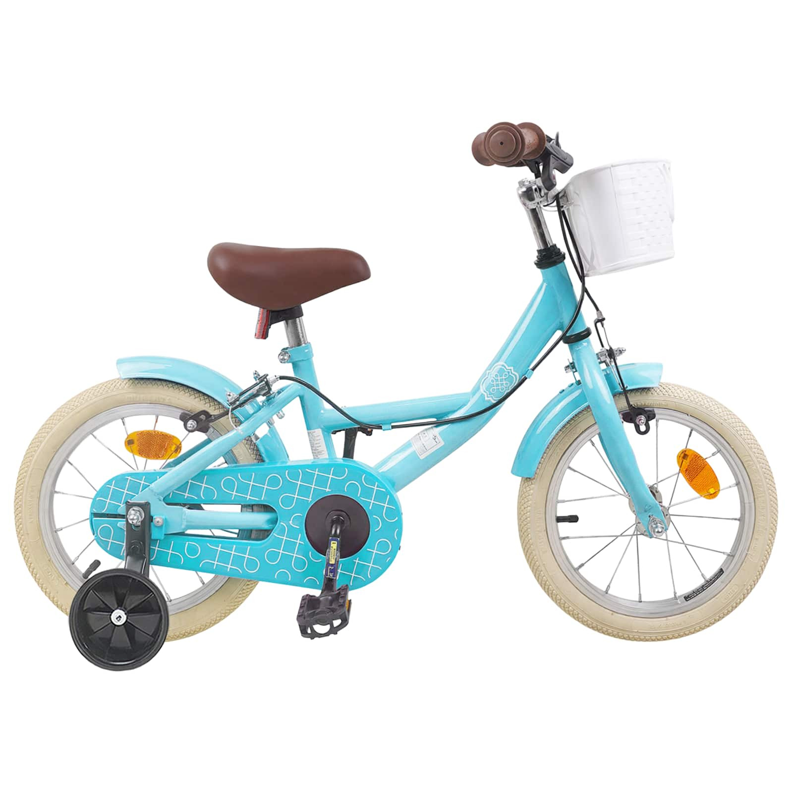 vidaXL Kinderfahrrad 14 Zoll für 3-5 Jahre alt Himmelblau