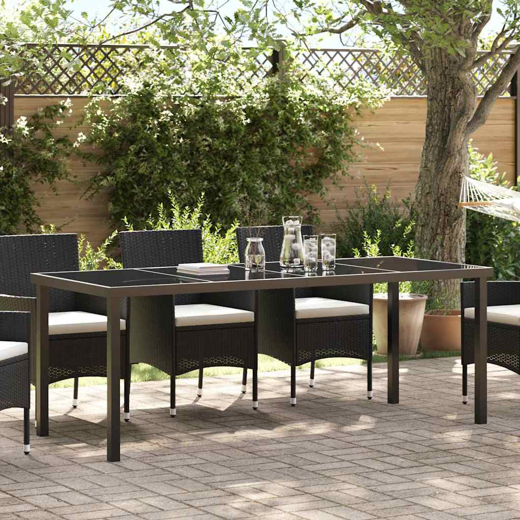 vidaXL Gartentisch Schwarz 200 x 80 x 73 cm Metall