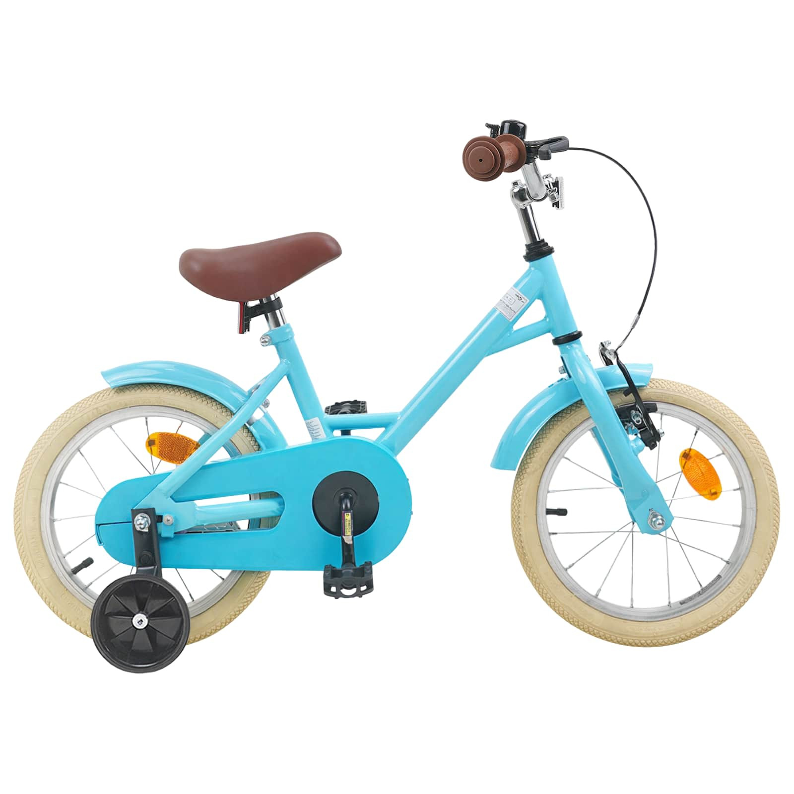 vidaXL Kinderfahrrad 16 Zoll für 4-6 Jahre alt Himmelblau